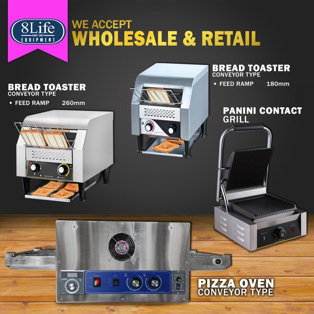 Bread Toaster Conveyor toaster machine wider feed ramp 260mm (Category: Ovens & Toasters) located in Valenzuela. Submitted by eightlife_equipment (Listing ID 263047928, Image 3). Description: OTHER AVAILABLE PRODUCTS: • Spiral Dough Mixer Series • Pizza Conveyor • Waffle Maker / Baker • Electric Oven 1 deck 2 tray • Electric Oven 2 deck 2 tray • Gas Oven 1 deck 2 tray • Gas Oven 2 deck 4 tray • Convection Ovens • Food Mixers • Cake Mixer Series W