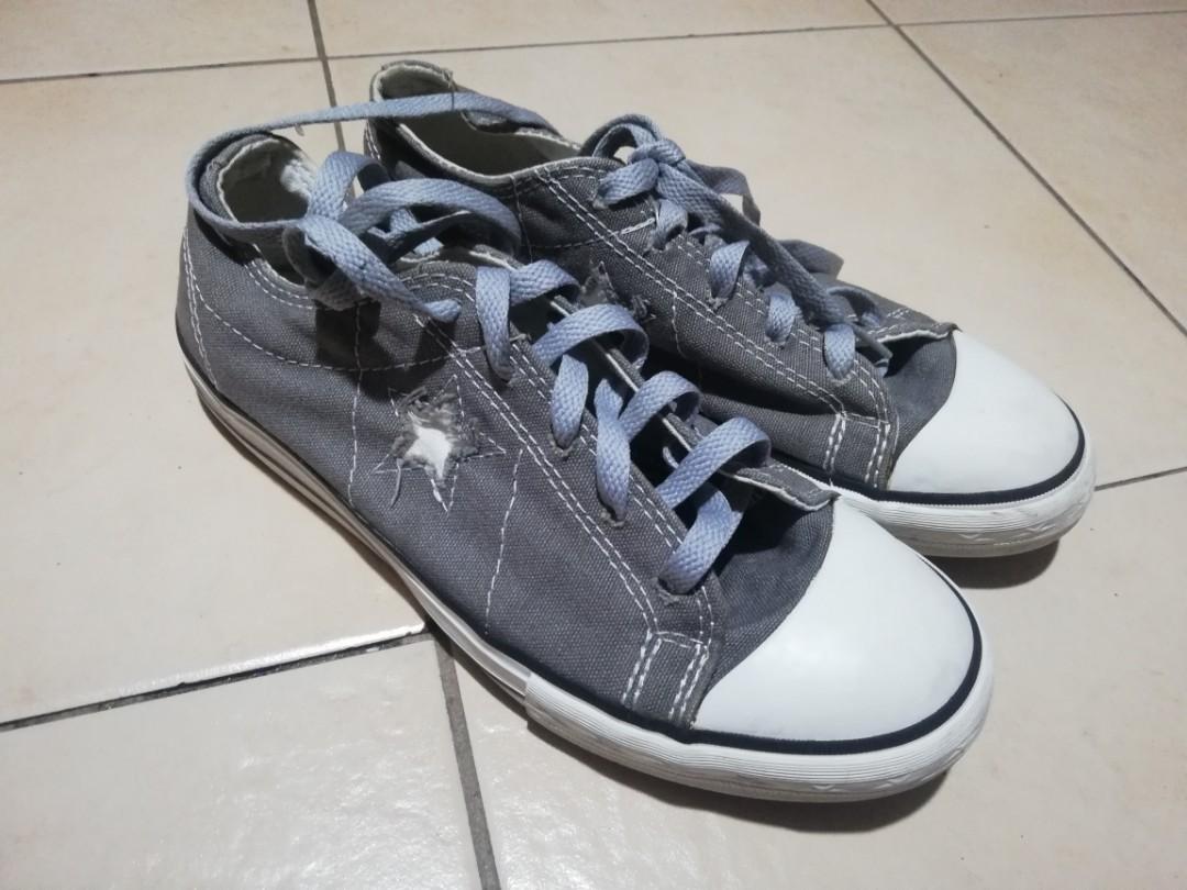 converse leather school shoes