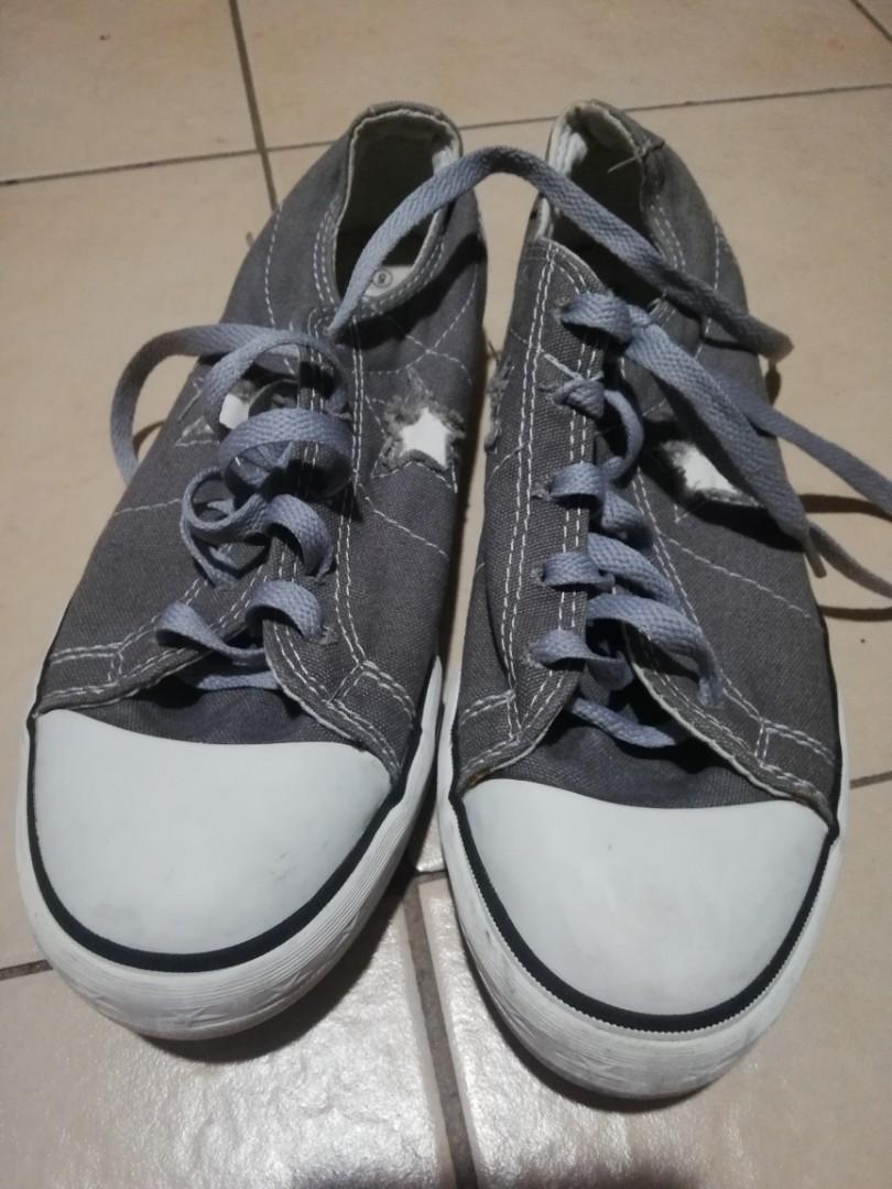 converse leather school shoes