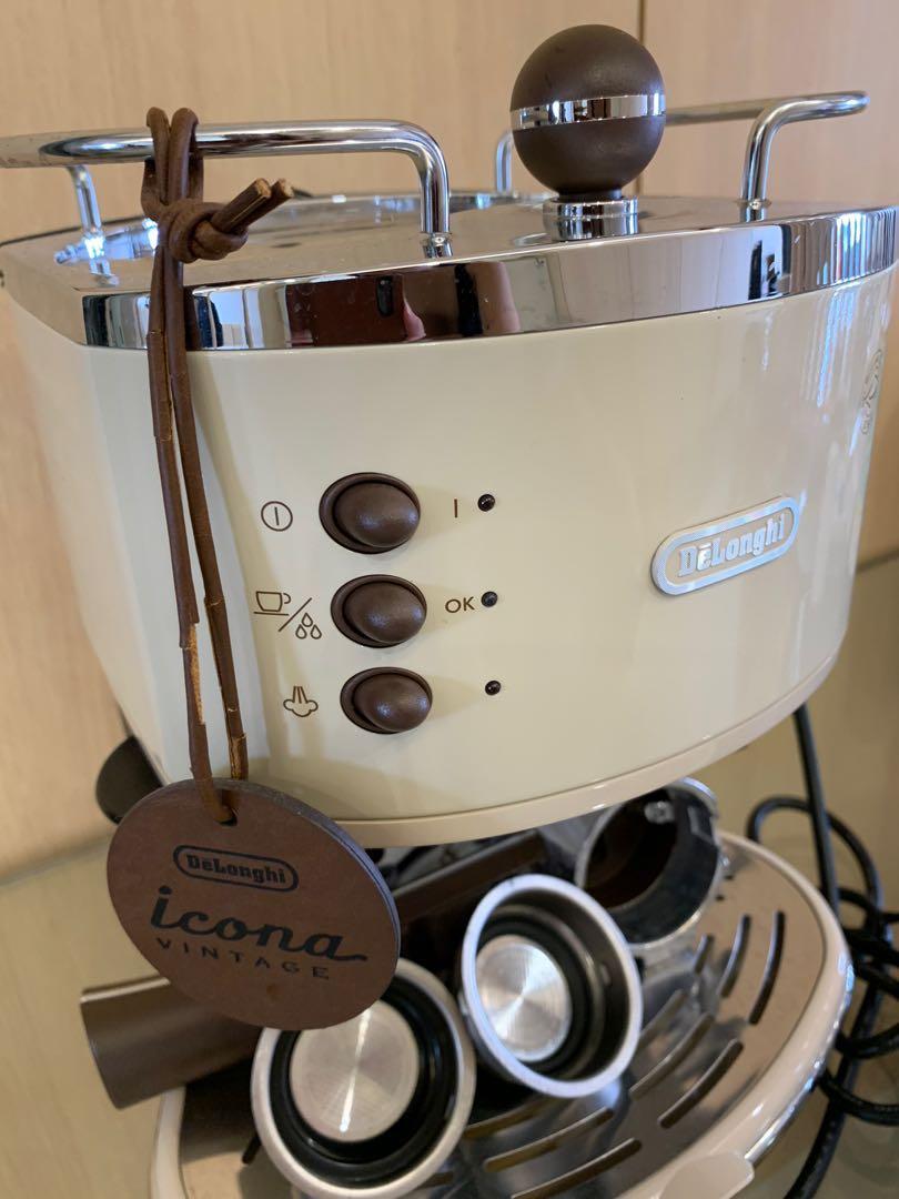 DeLonghi Icona Vintage Coffee Machine, TV & Home Appliances, Kitchen ...