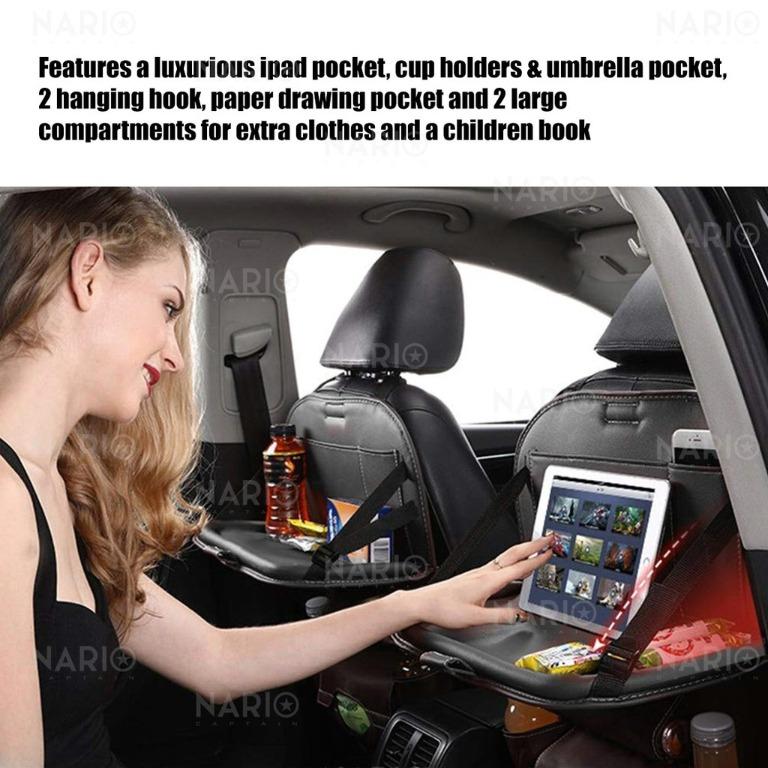 Foldable Car Back Seat Storage Tray Hanging Bag, Auto Accessories on  Carousell