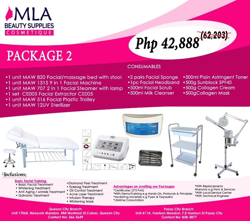 Massage facial package clearance