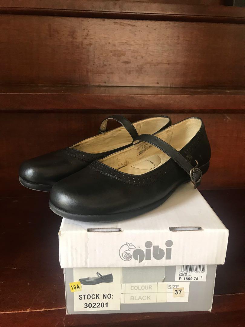 Gibi black cheap school shoes