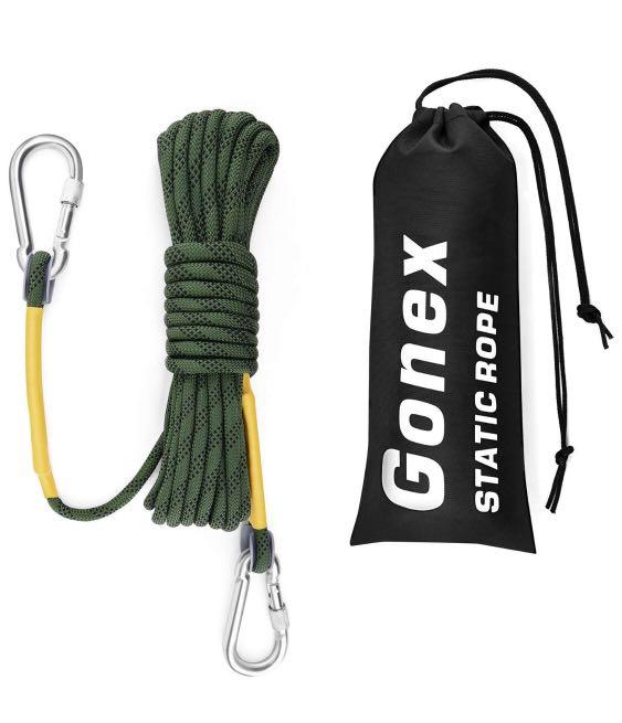Static Climbing Rope 8mm Safety High Strength Tree Climbing Rappelling Rope 32ft 