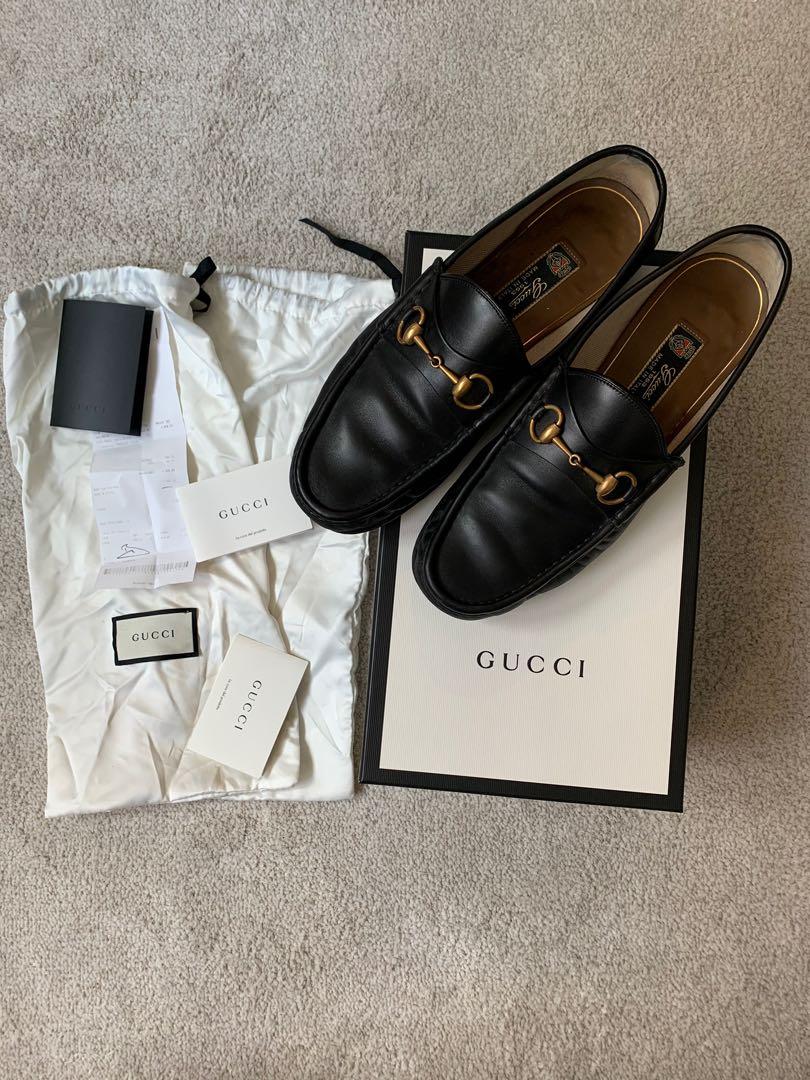 Authentic Gucci Roos Horsebit Leather 