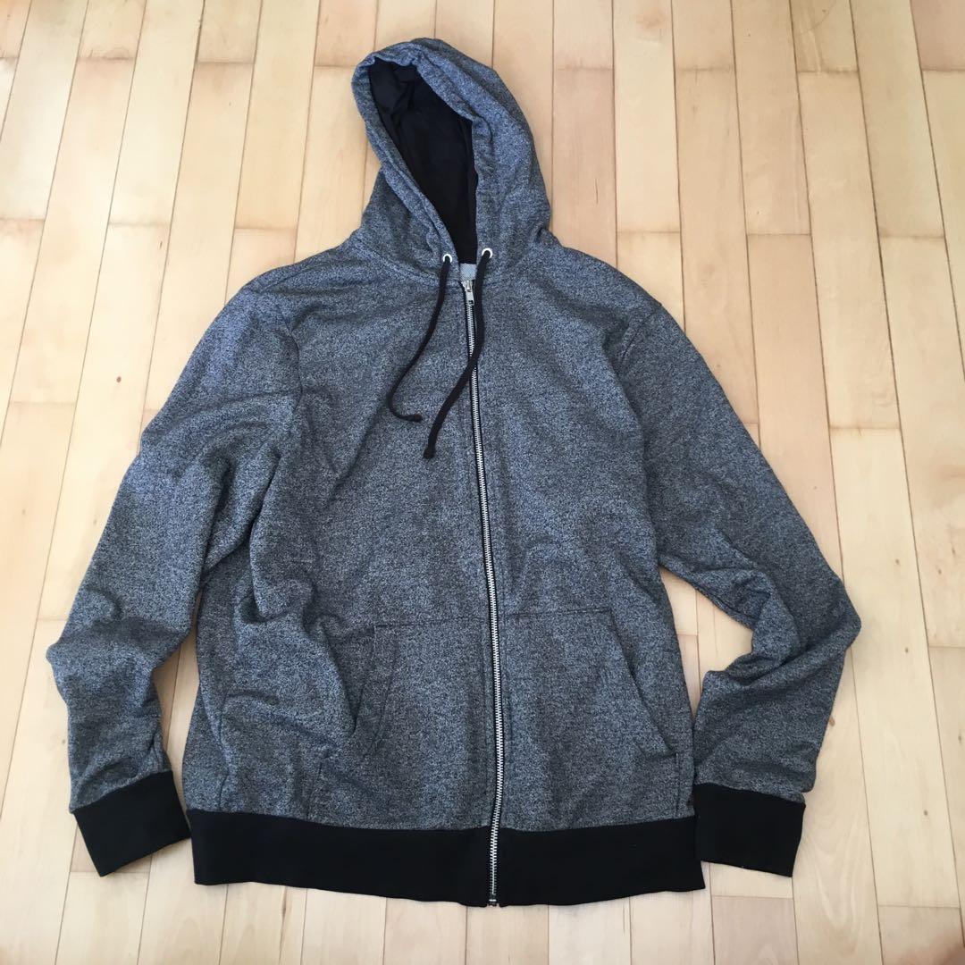 h&m men's zip hoodie