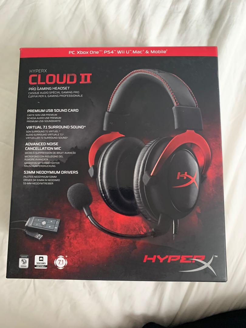 HyperX Cloud II Gaming Headset, Audio, Headphones & Headsets on Carousell