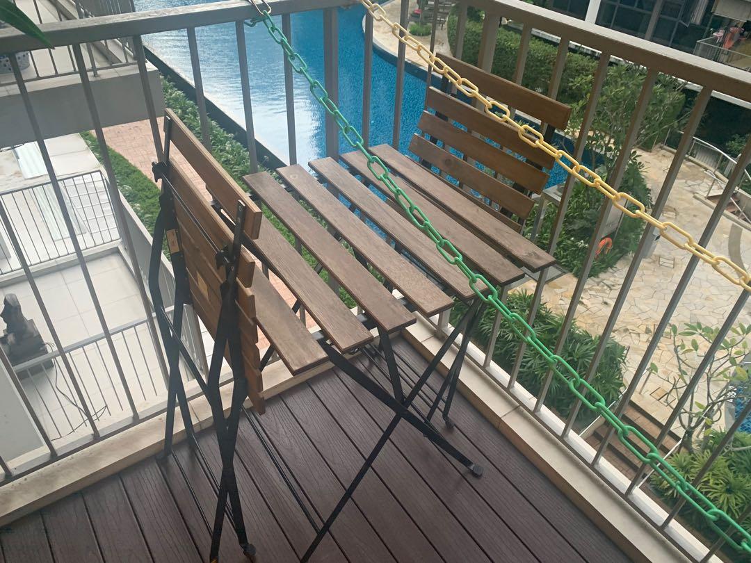Ikea Balcony Table And Chairs Furniture Tables Chairs On Carousell