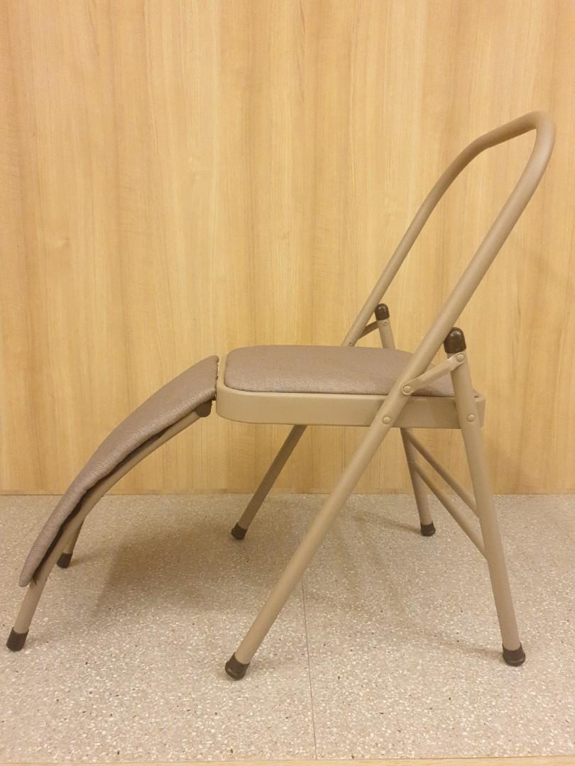 Iyengar Yoga chair with Backbender, Sports Equipment, Exercise