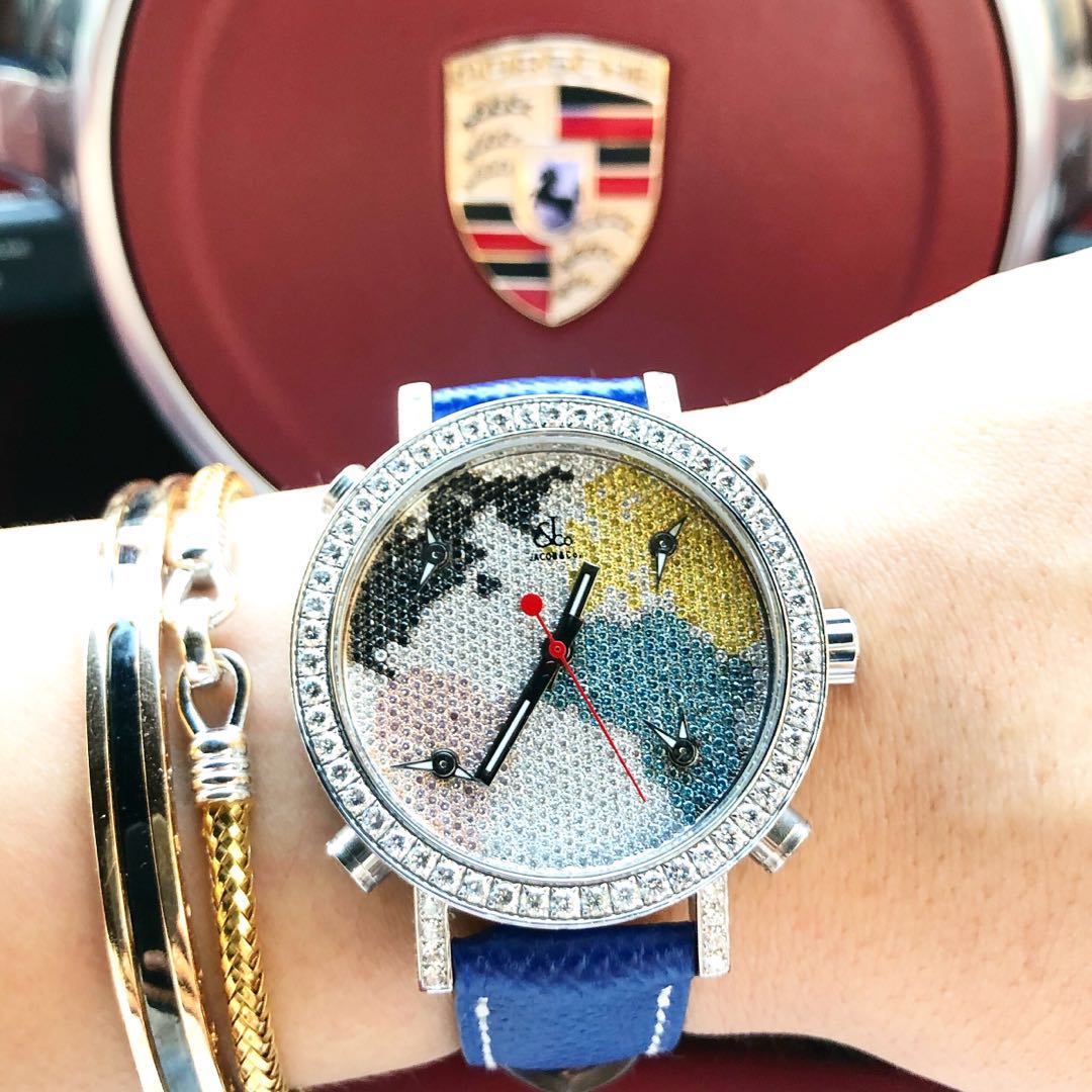 Jacob and co full sales diamond watch