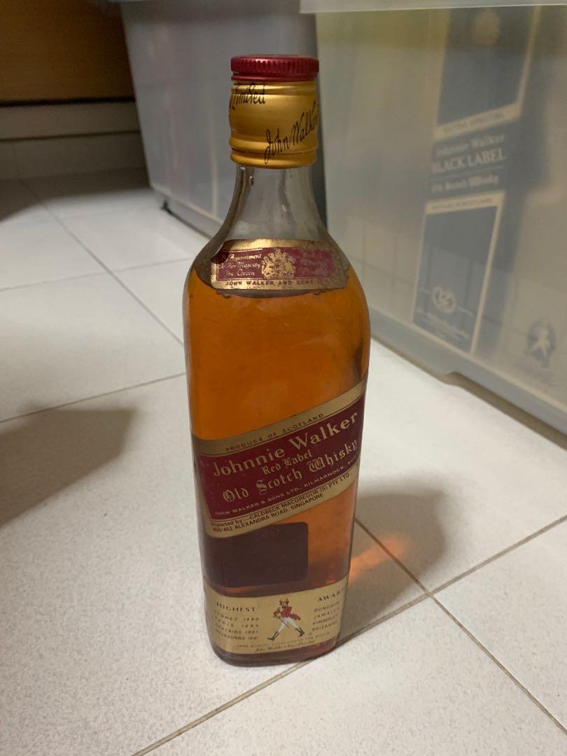 Johnnie walker Red label whiskey mid 90s, Food & Drinks, Alcoholic