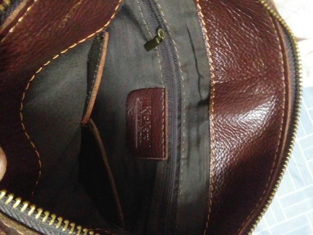 Kickers leather sling bag, Men's Fashion, Bags, Sling Bags on Carousell