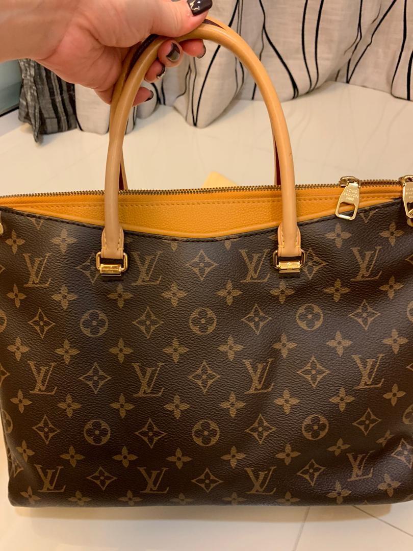 Louis Vuitton Safran Monogram Canvas Pallas Chain Bag Louis