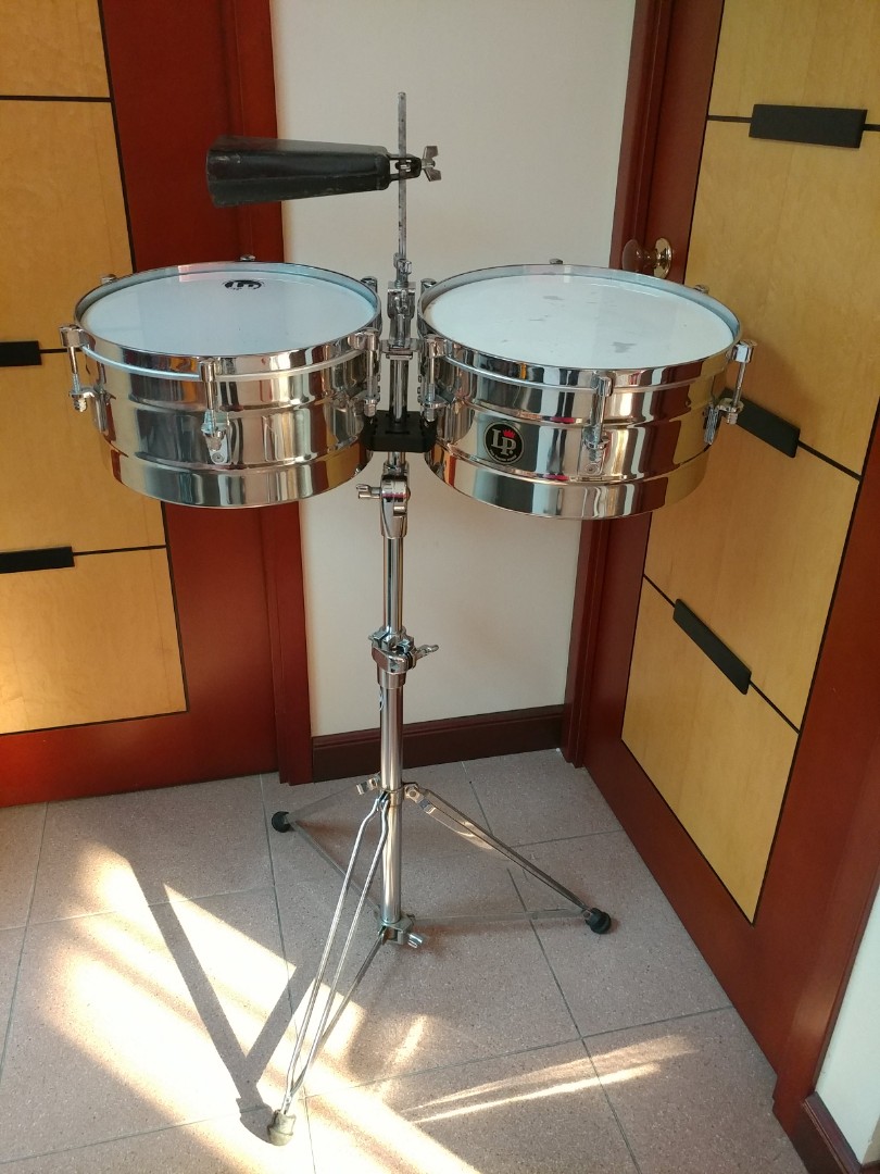 LP TITO PUENTE model timbales 13" & 14" + stand, 興趣及遊戲, 音樂、樂器 & 配件, 樂器