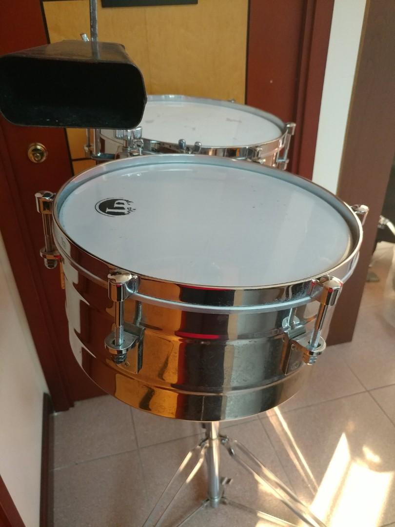 LP TITO PUENTE model timbales 13" & 14" + stand, 興趣及遊戲, 音樂、樂器 & 配件, 樂器