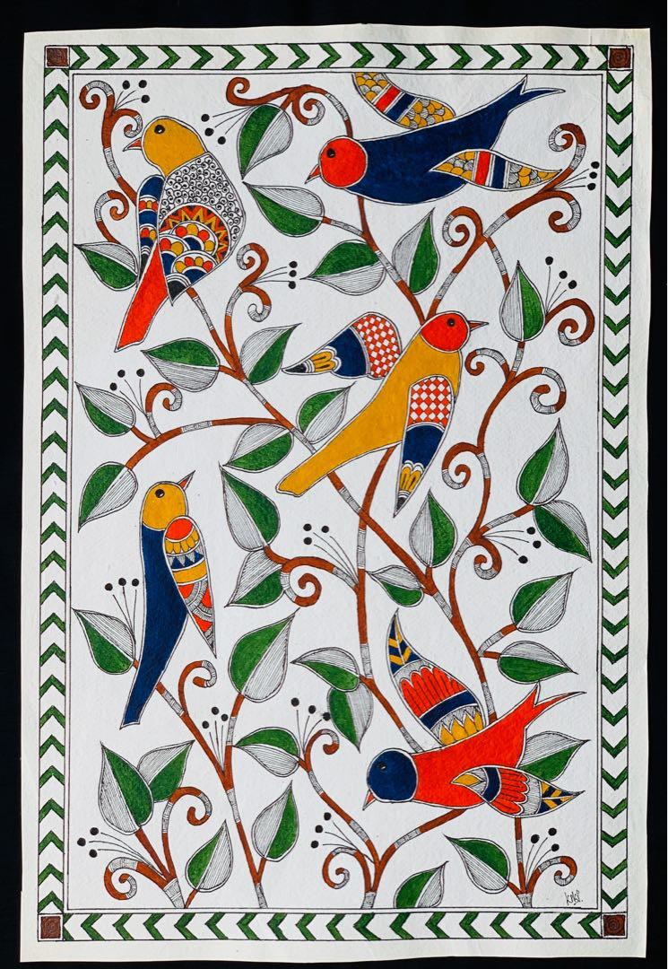 Madhubani Art Design Craft Art Prints On Carousell