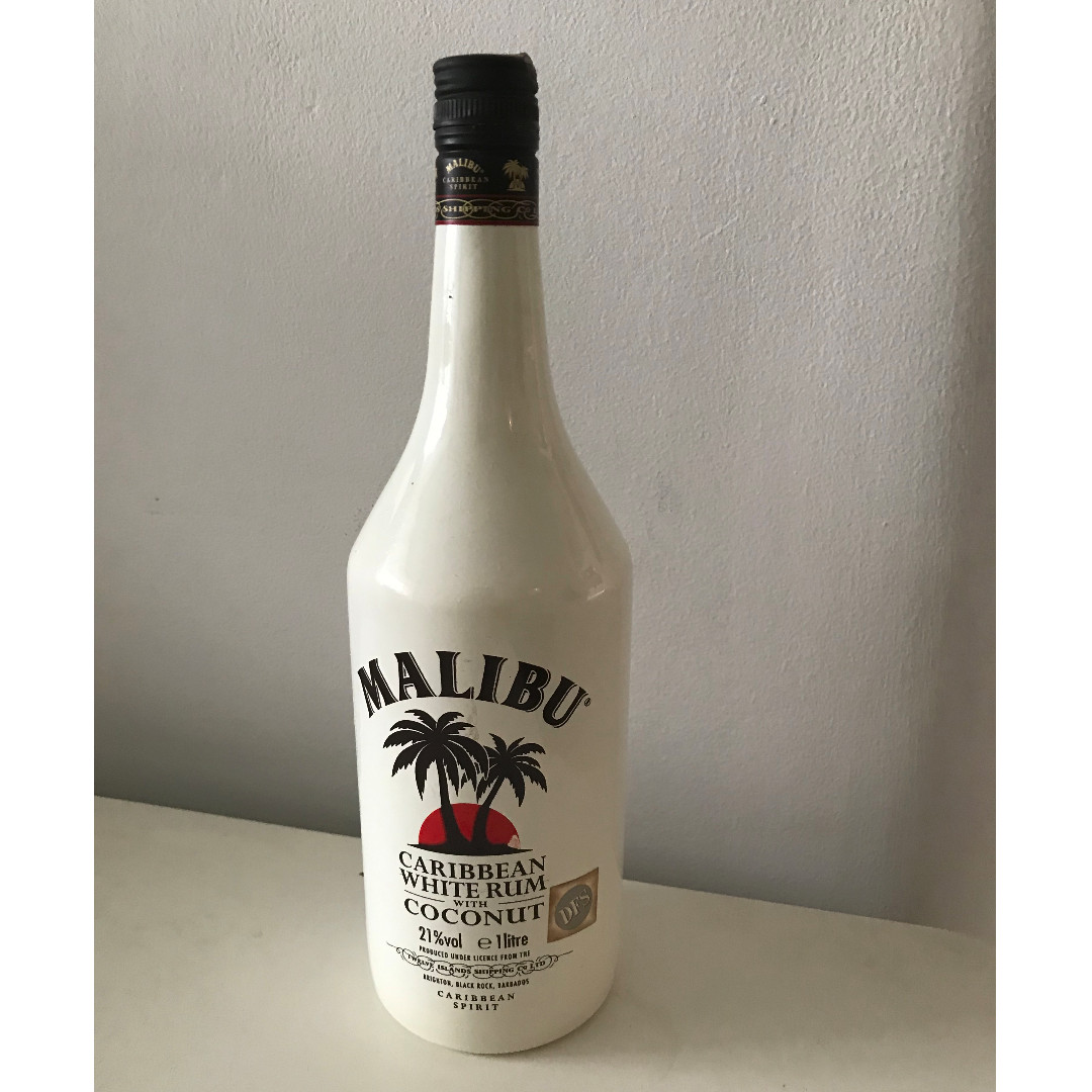 Malibu White Rum With Coconut Liquor, Food & Drinks, Alcoholic