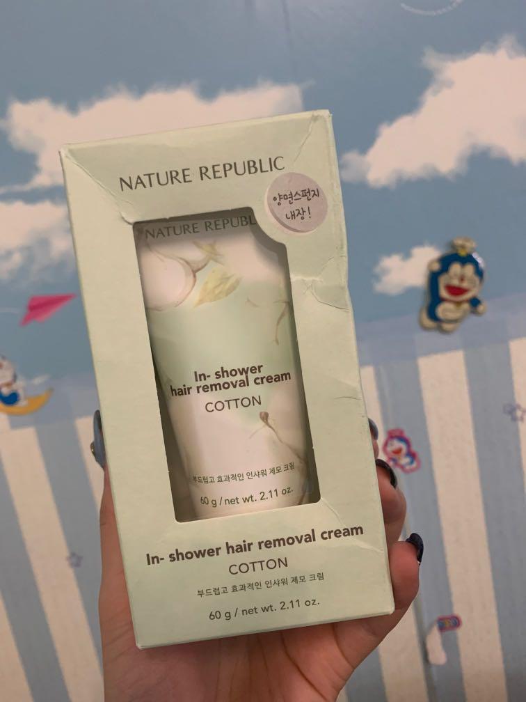 Nature Republic Inshower hair removal cream, Beauty & Personal Care, Bath & Body, Body Care on