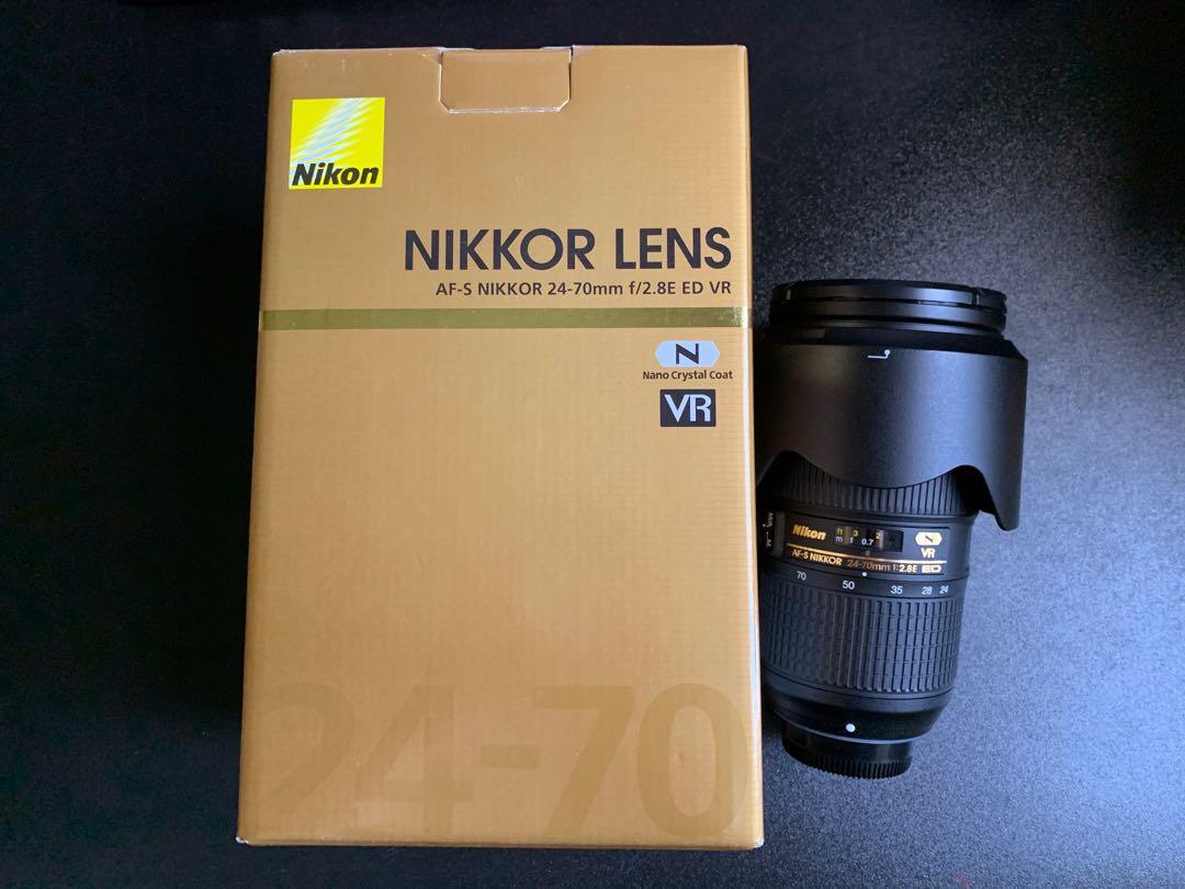 Nikon 24 70mm F 2 8e Ed Vr Photography Lenses On Carousell