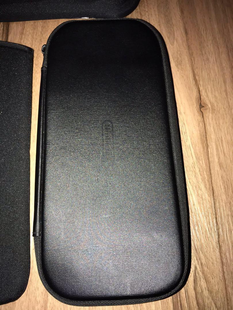 Nintendo Switch Accessories (Category: Cases & Covers) located in Quezon City. Submitted by mumsy1925 (Listing ID 260311535, Image 2). Description: iPega Carry Case for Nintendo Switch (New) :SOLD Nintendo Switch Hard Pouch (Used): 300 Nintendo Switch Soft Pouch (New): 200-SOLD Skull and Co Interchangeable Grips Neon Pink and Green (New): 250 Hori Gaming Headset in Ear(New/Unused): 800.