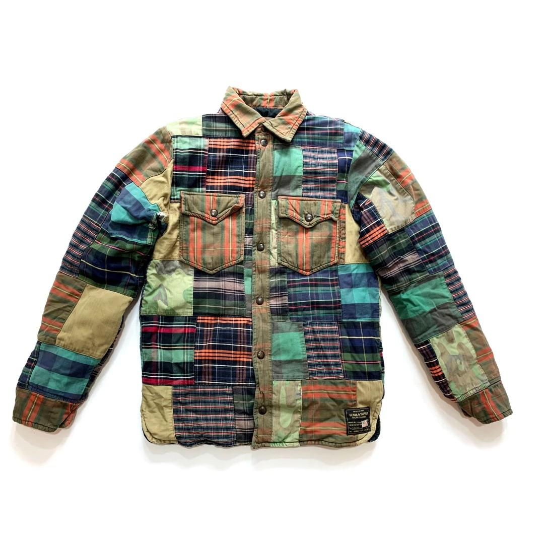 ralph lauren patchwork down jacket