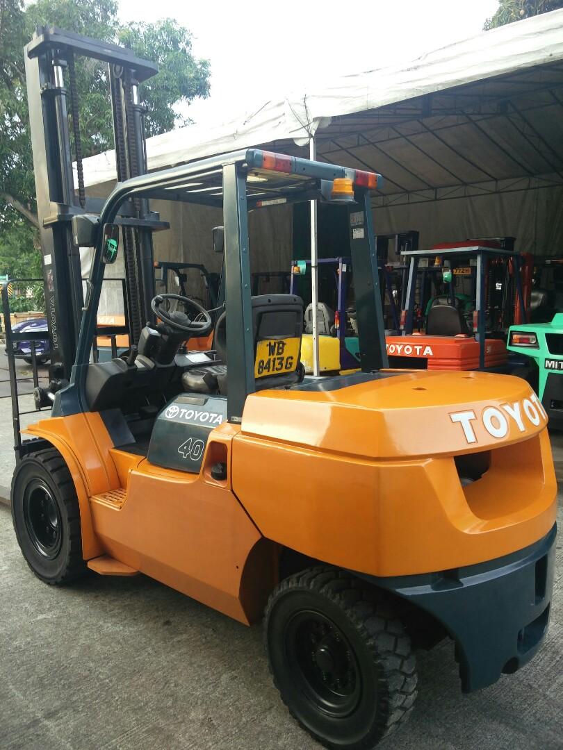 Reconditioned 4ton Toyota Diesel Forklift, Everything Else on Carousell