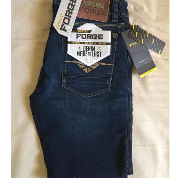 SALE (Size 32) Freego Tough Denim Jeans lmnb, Men's Fashion, Bottoms ...