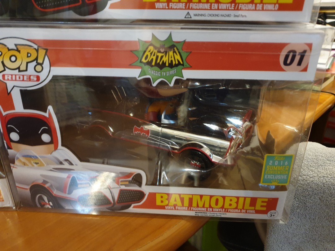 Silver Chrome Batmobile Batman 1966 Funko Pop SDCC, Hobbies & Toys, Toys &  Games on Carousell
