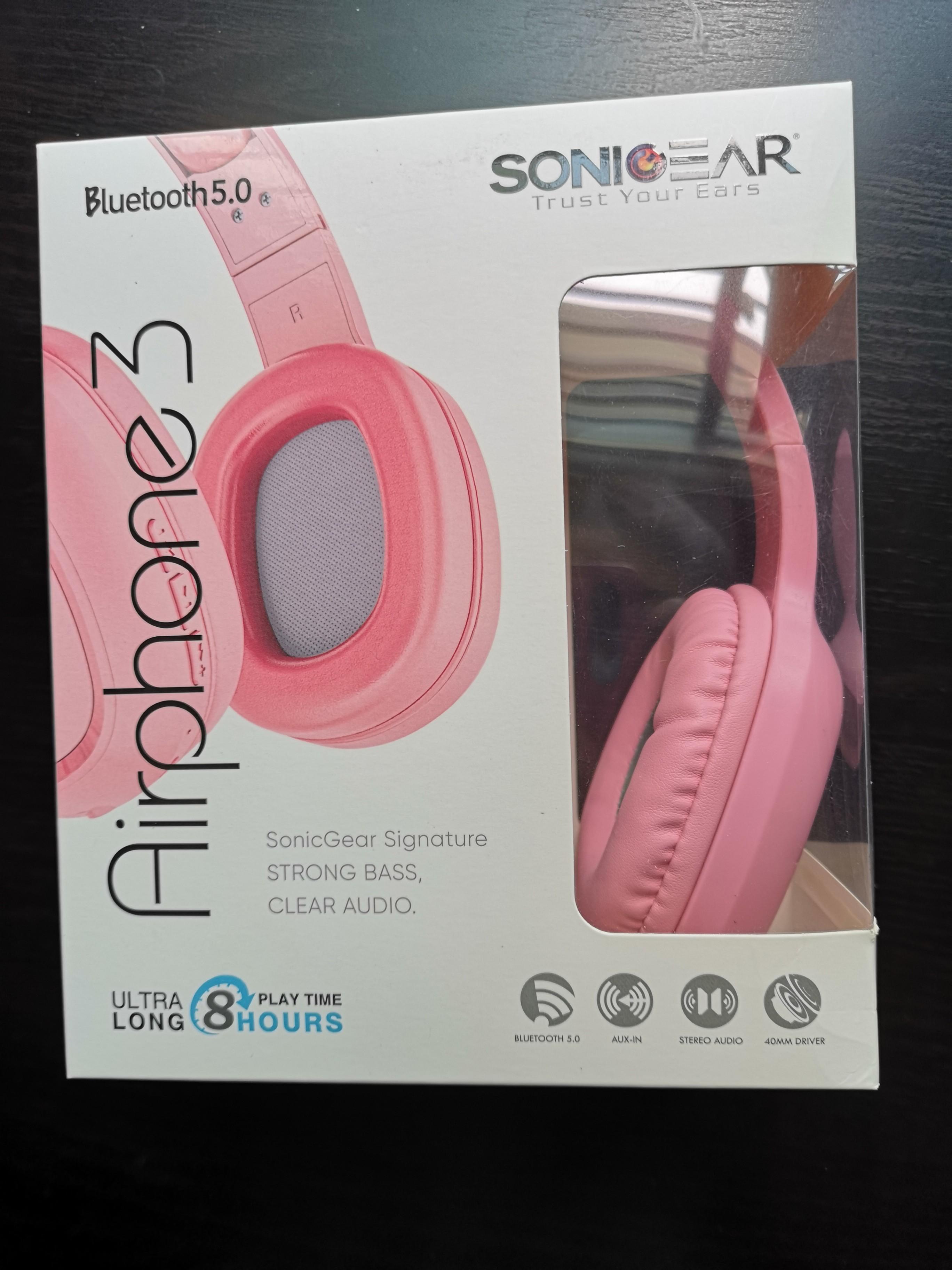 SonicGear Airphone 3 pink Bluetooth 