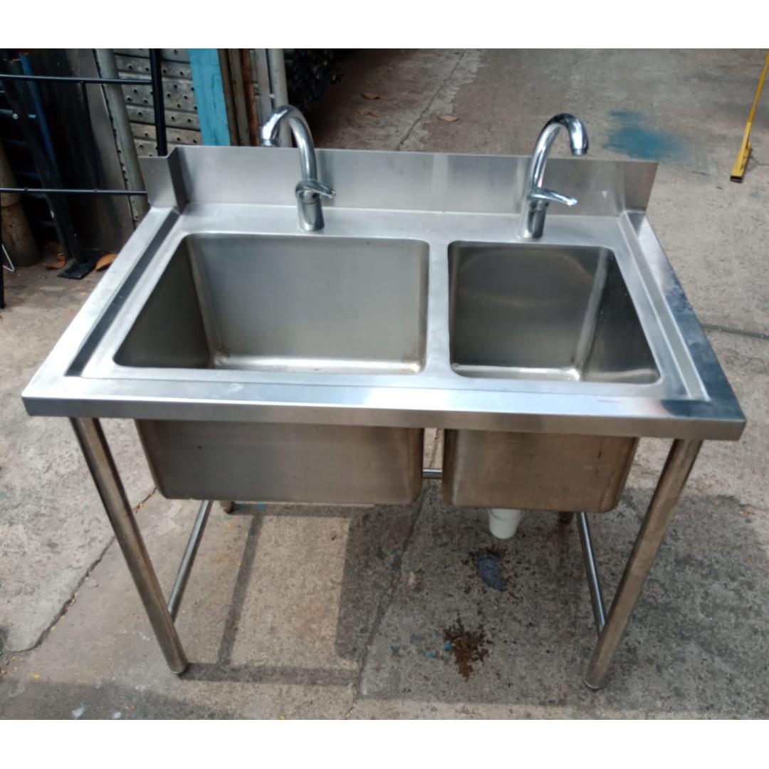 Stainless Steel Double Bowl Sink Home Appliances Kitchenware On Carousell