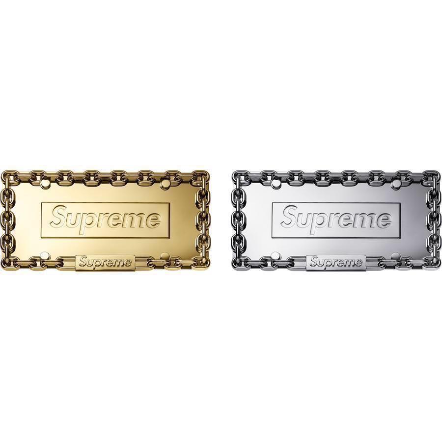 Supreme chain license plate frame Luxury Accessories on Carousell