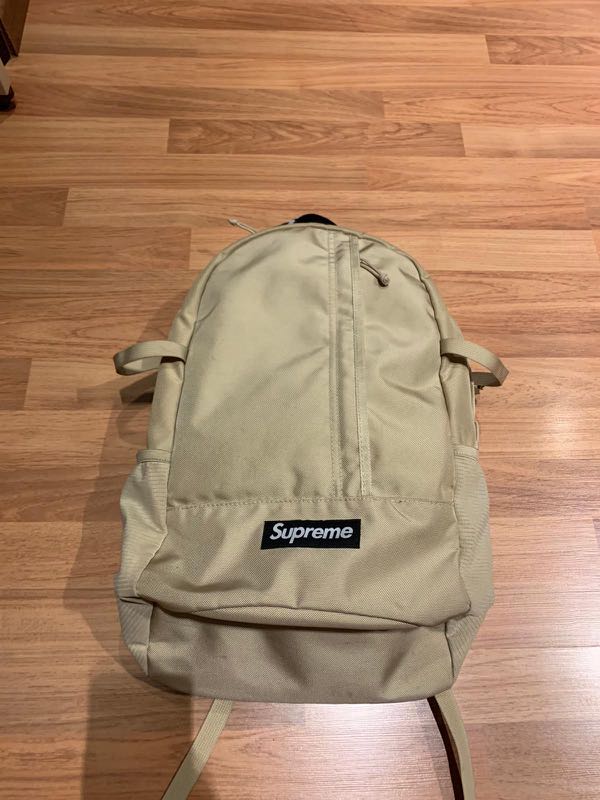 supreme tan backpack
