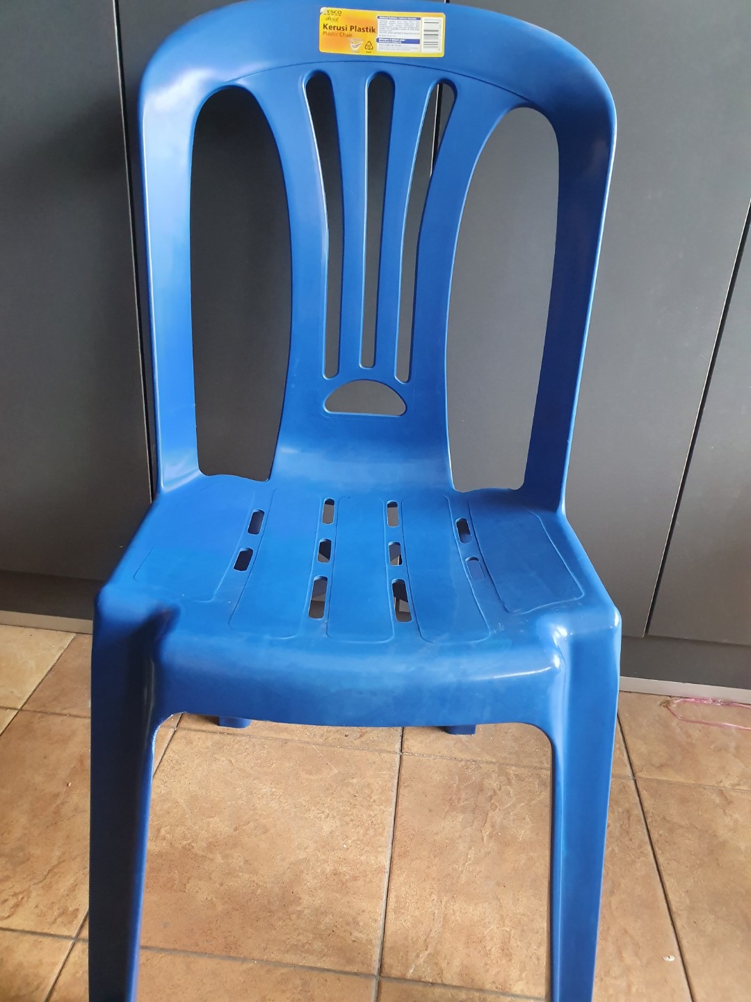 Tesco shop plastic chair