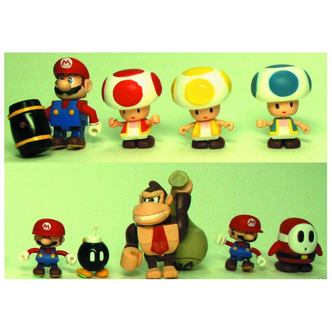 Yujin 孖寶兄弟 Super Mario Nintendo switch Game 任天堂 超級 瑪莉奧 積木人仔 扭蛋 全七種, 興趣及 ...