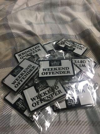 Weekend offender keychain