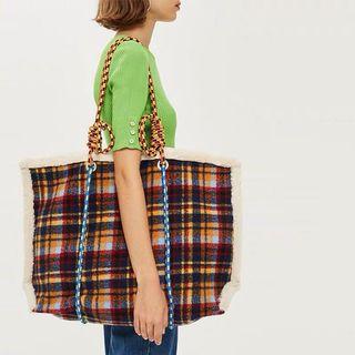 Furry Trim Tote Bag (P0)