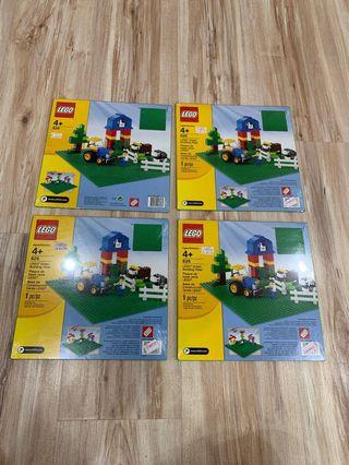 Lego Green Building Plate x 4