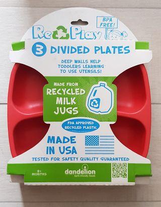 Baby kids stuff: Replay divided plates