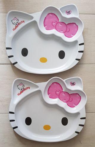 Baby kids stuff: Hello Kitty head divided plate