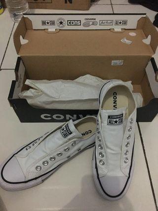 Converse all star ctas slip white