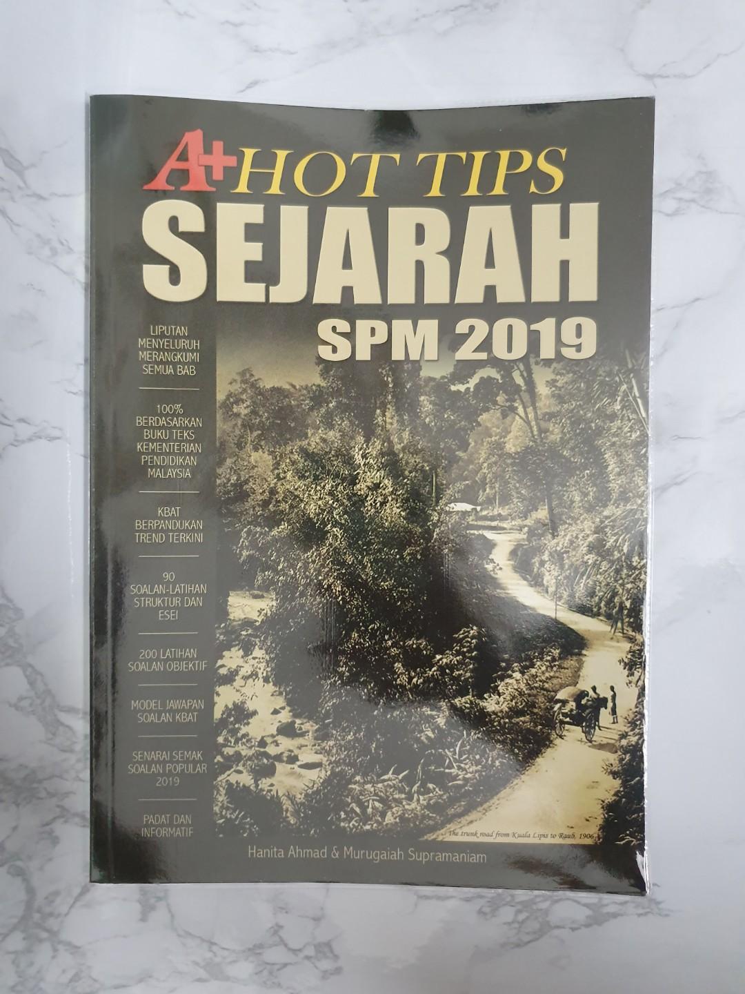 A Hot Tips Sejarah Spm 2019 History Reference Workbook Books Stationery Books On Carousell