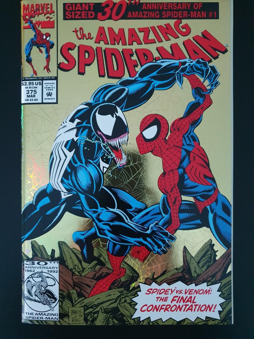 Amazing Spider-Man #375 30th Anniversary issue 8.0 VF 1993 1st Series 
