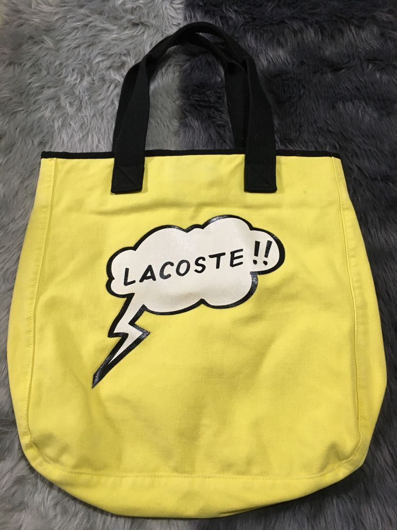 Authentic Lacoste tote bag, Luxury, Bags & Wallets on Carousell