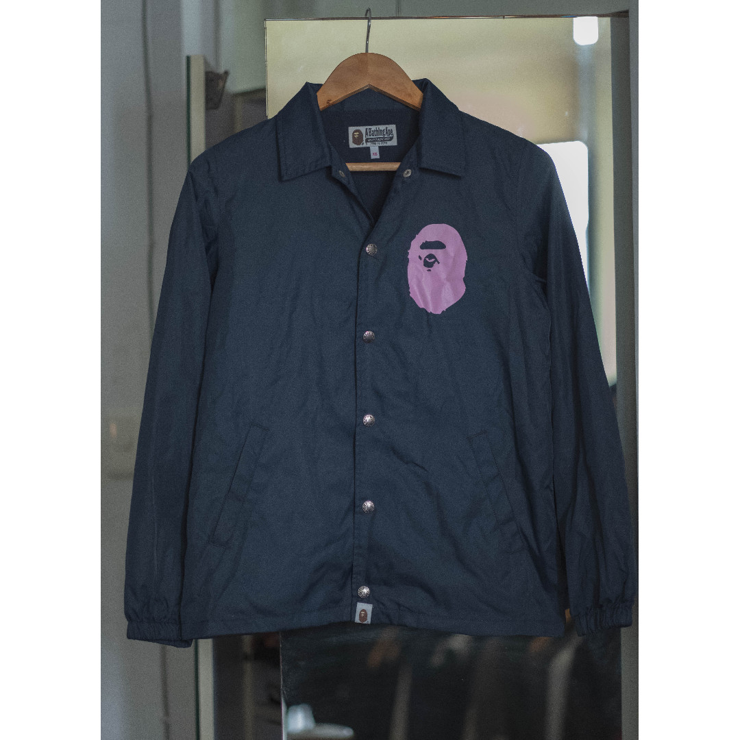 bape college coach jacket
