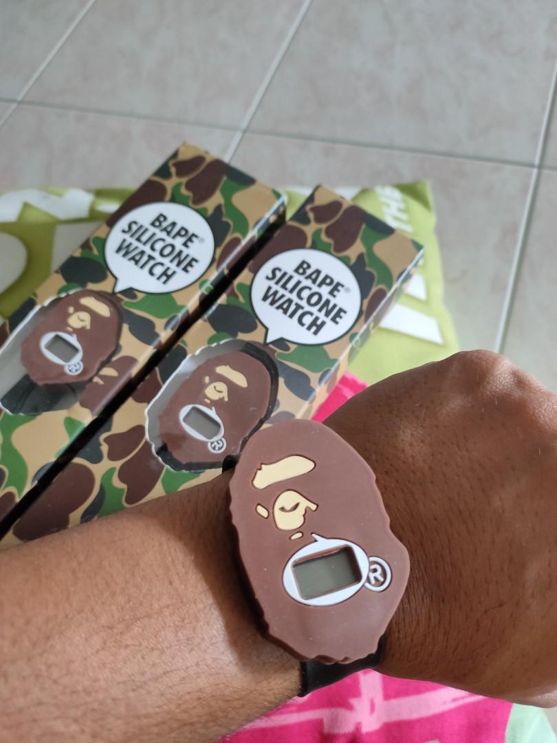 bape silicone watch