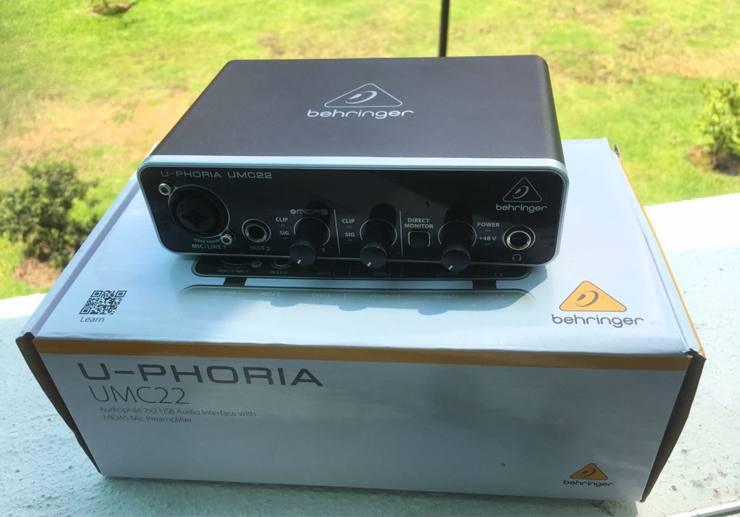 Behringer UPhoria UMC222 Audio Interface, Audio, Portable Audio