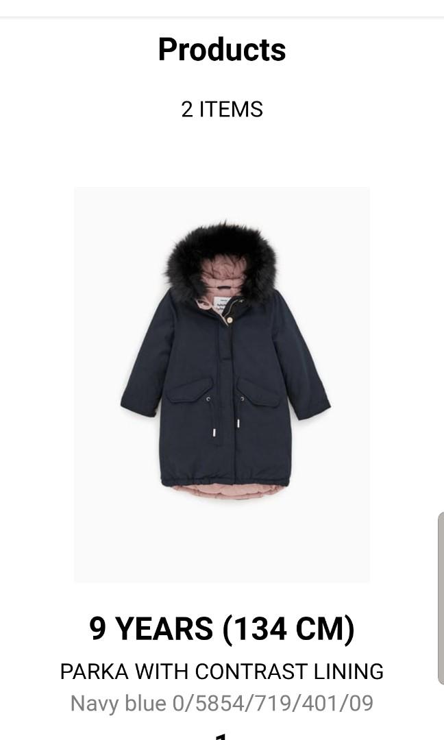 Brand New Zara Winter Coat Babies Kids Girls Apparel 8 To 12