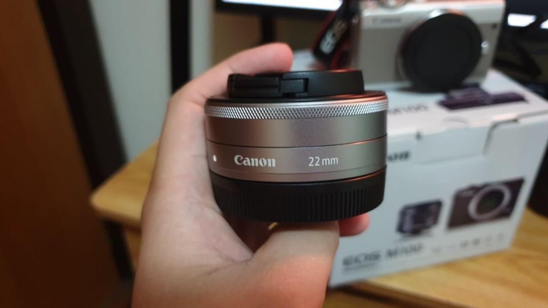 Canon EF-M 22mm F2.0 STM Silver, Photography, Lens & Kits on Carousell