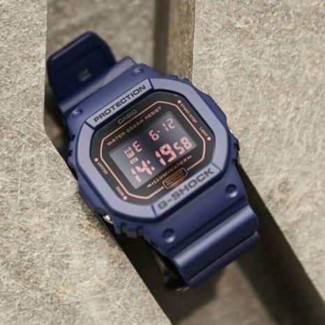 Casio G-Shock Classic 5600 Series Blue Digital Sports Watch DW5600BBM-2