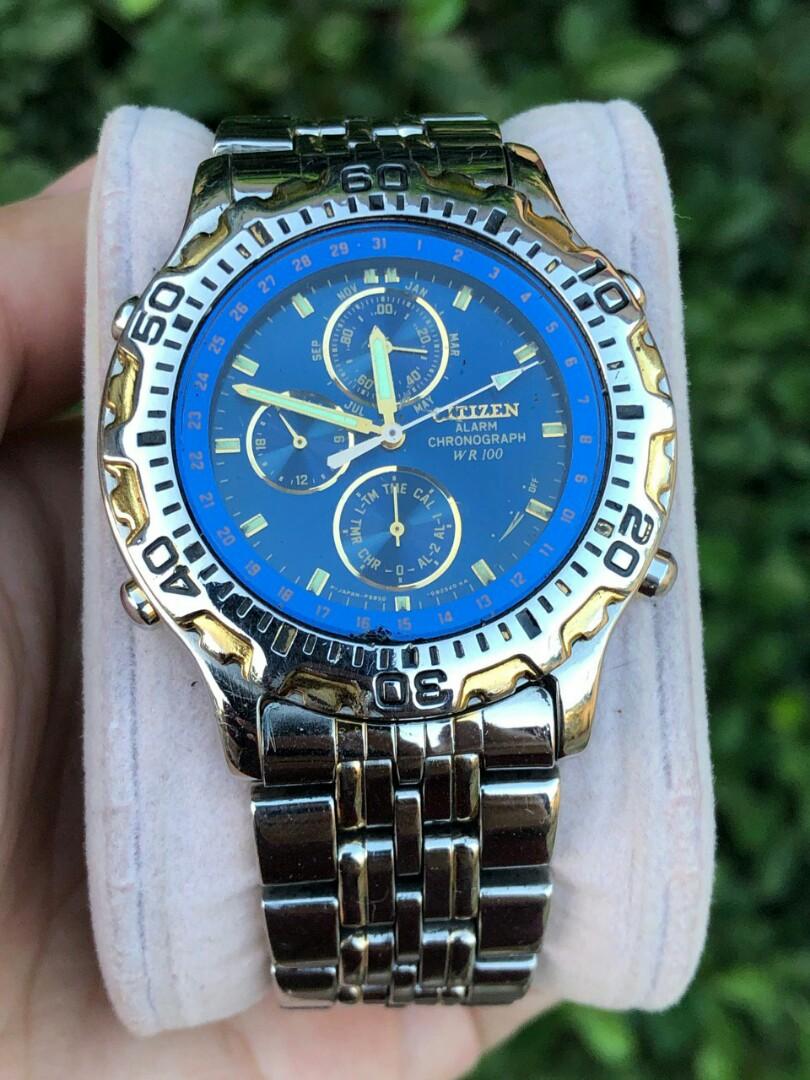 Citizen alarm chronograph wr 100 hotsell